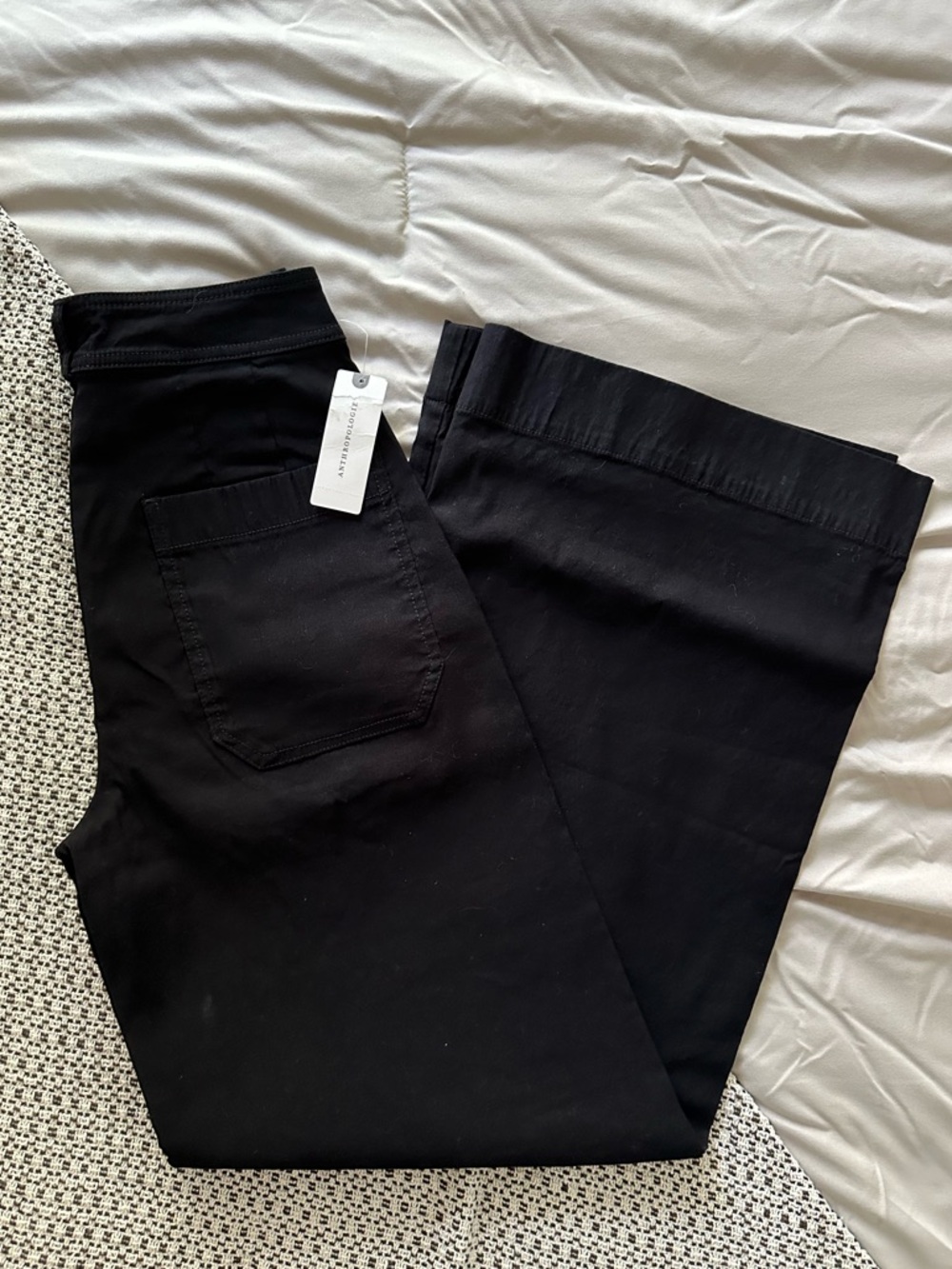 Anthropologie Maeve Black Wide-Leg Pants